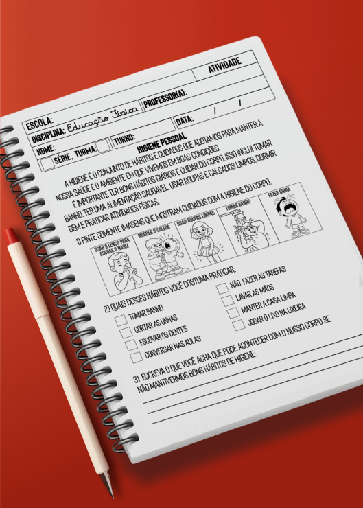 Atividade sobre Higiene Pessoal